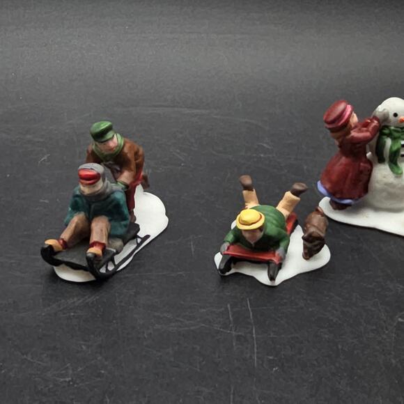 Department 56 Snow Children Set of Three Christmas Village People - Picture 6 of 6